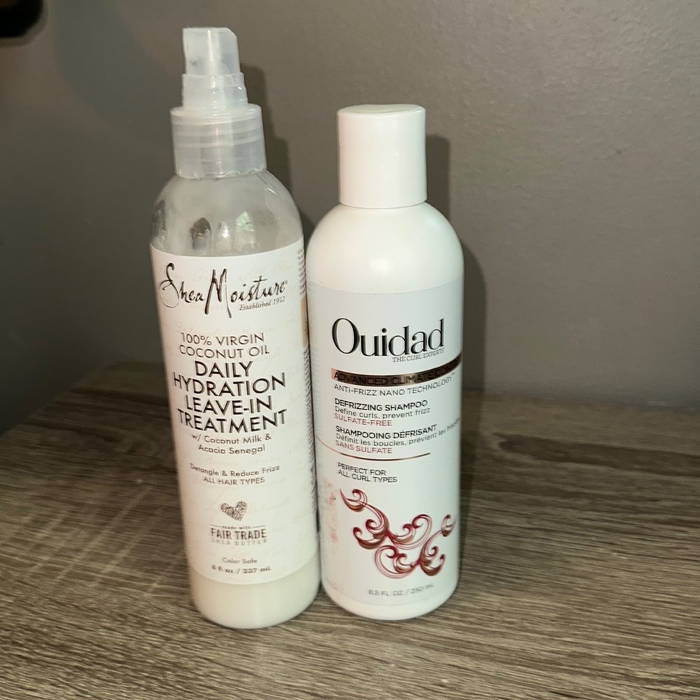 Shampoo and leave in conditioner
